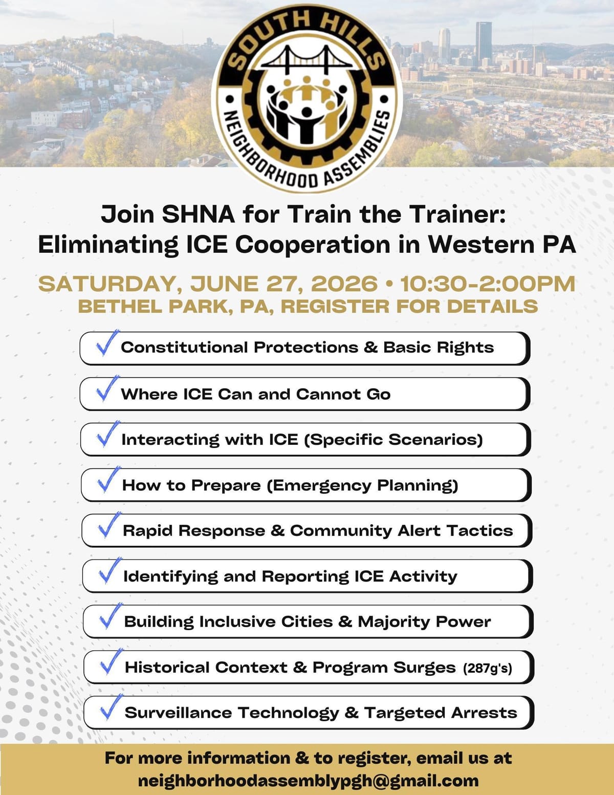 Train the Trainer: Eliminating ICE Cooperation