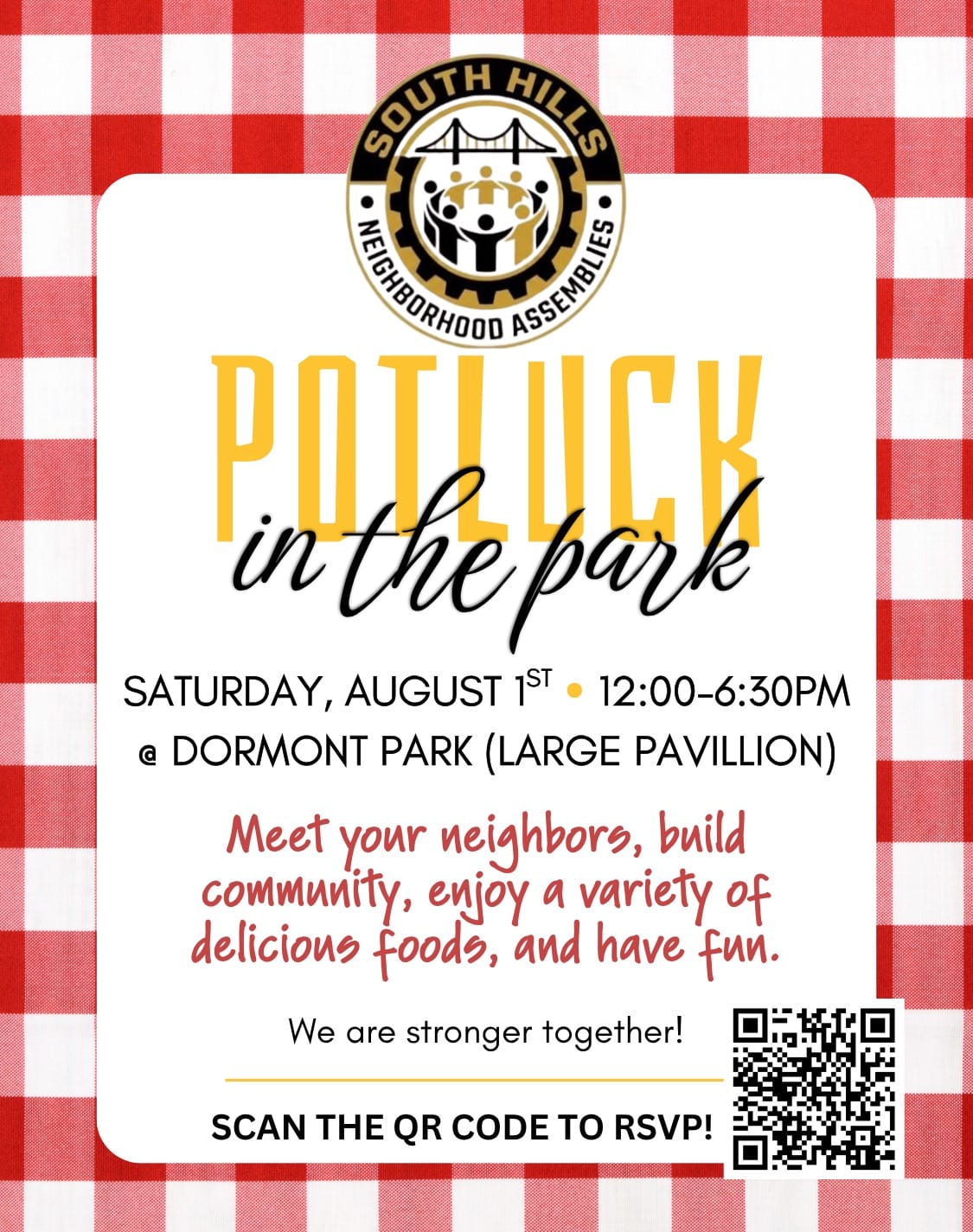South Hills Potluck in the Park